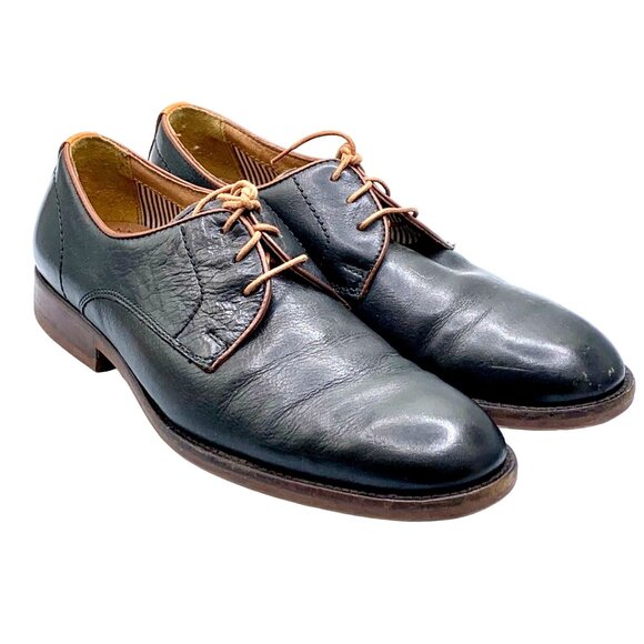 Johnston & Murphy Leather 1850 Oxford Dress Shoes Size 11 Black Lace Up 20-6785 main image 3
